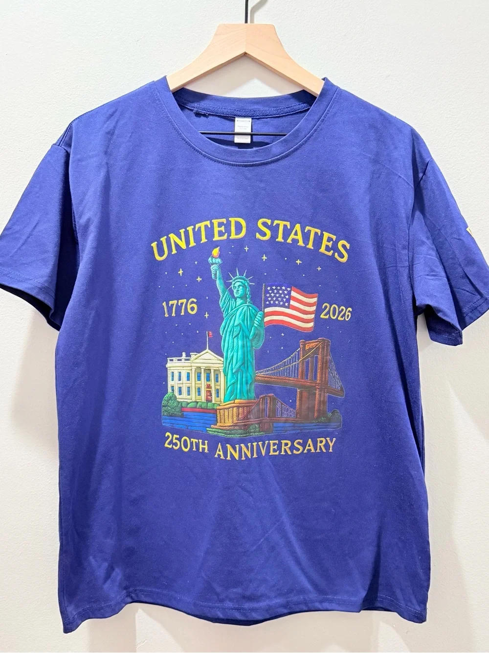 United States 250th Anniversary Blue Graphic Tee